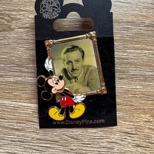 Disney Mickey Mouse Pin with Vintage Photo